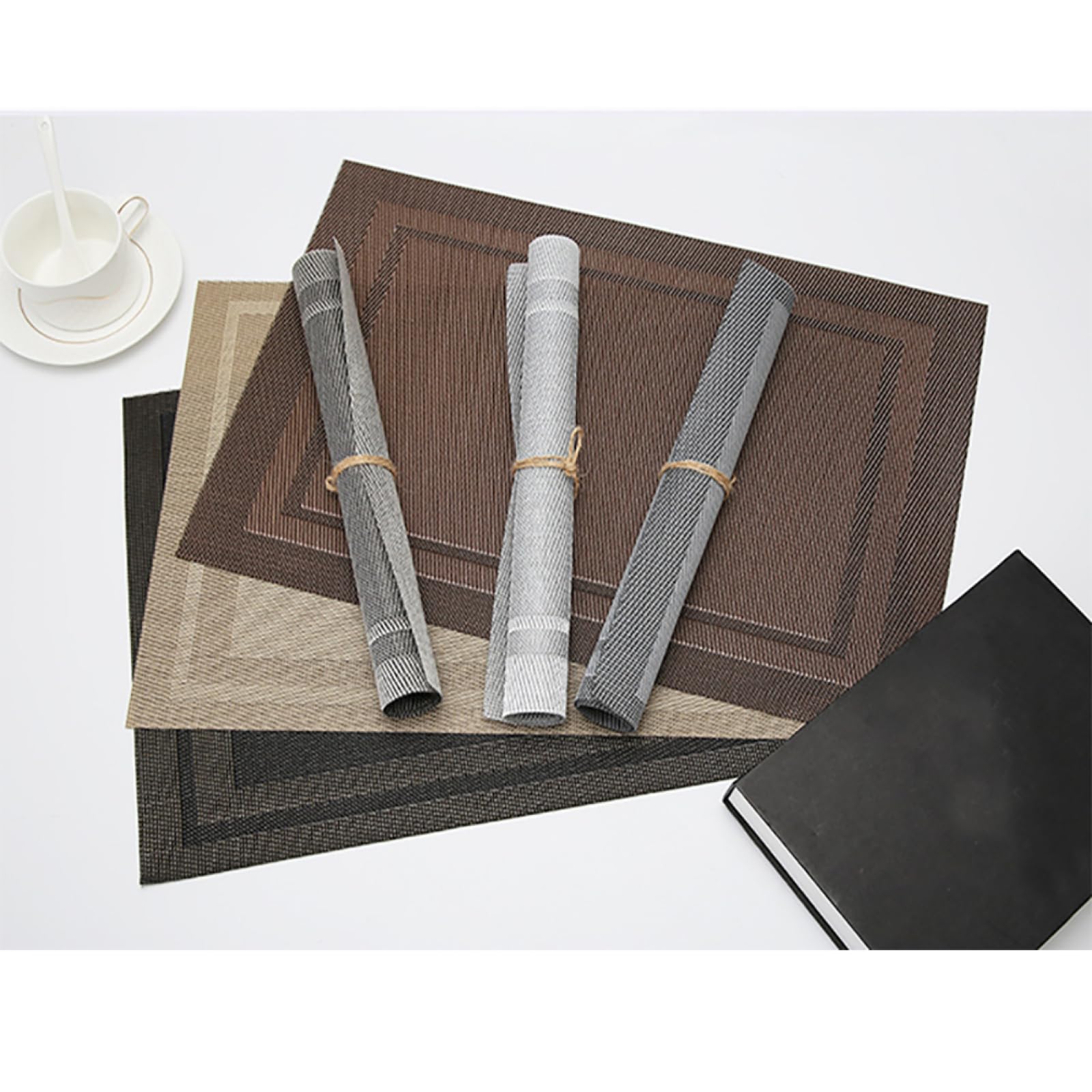 Décoration de Table, Sets de Table, Tapis de Cuisine Style Nordique, imperméable, rectangulaire, Facile à Nettoyer, idéal pour Les Restaurants