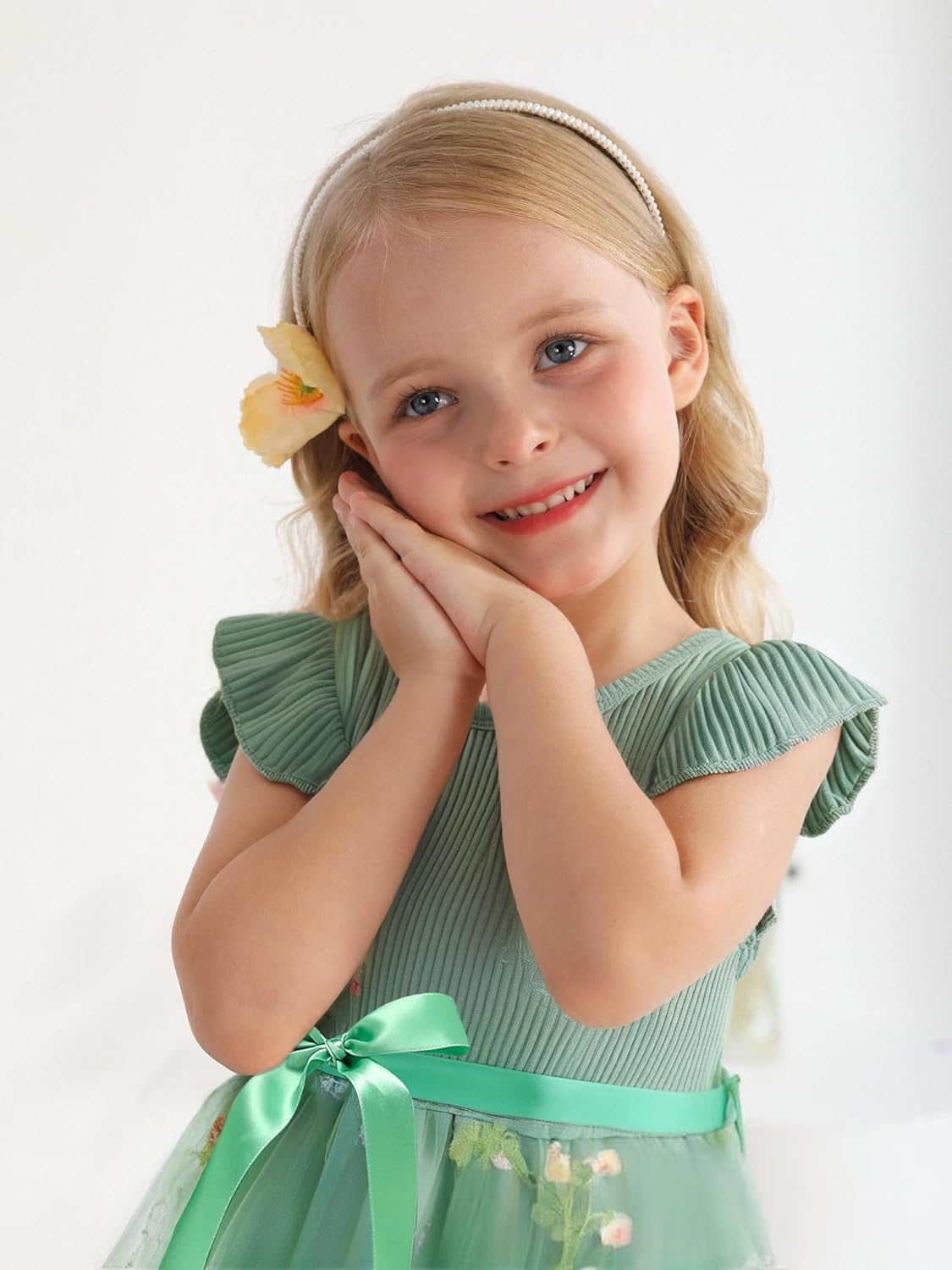 Sinhoon Toddler Girl Tulle Dress Summer Ruffle Sleeveless Baby Girl Fashion Casual Dresses 1-6Y - Image 2