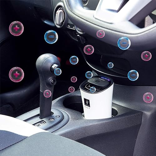 Miniatura 3 de SHARP IG-NX15-B Plasmacluster NEXT ion generador para portavasos de coche, negro.