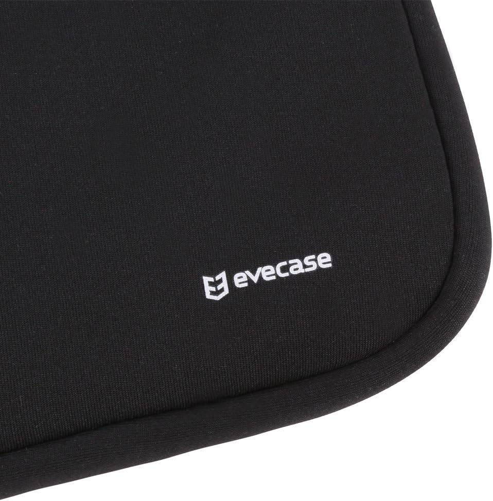 Evecase Portable Slim Neoprene Bubble Padded Interior Sleeve Case Bag w/Accessory Pocket for Dell Inspiron 17.3-inch Laptop – Black/Red