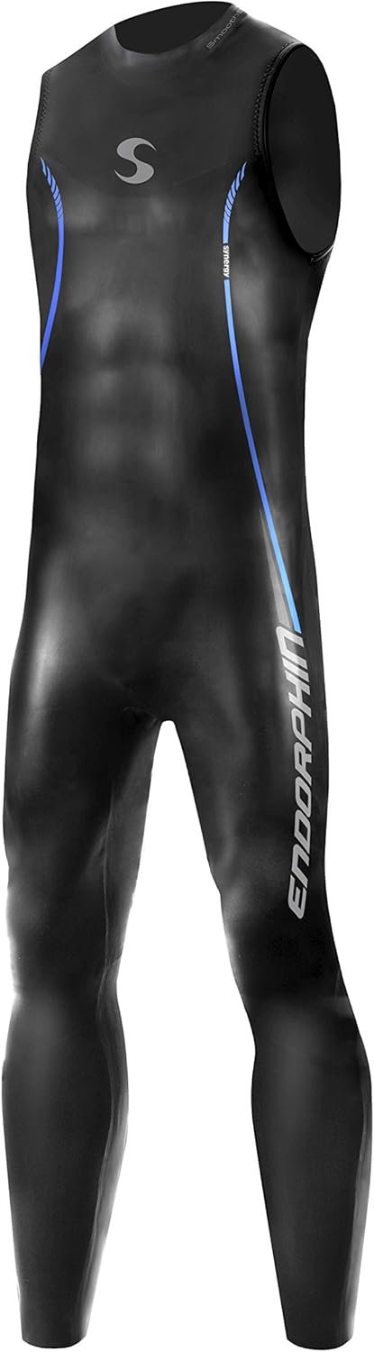 Synergy Triathlon Wetsuit - Men's Endorphin Sleeveless Long John Smoothskin Neoprene for Open Water Swimming