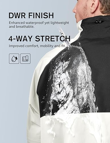 Miniatura 4 de FIT SPACE Trajes de lluvia de golf impermeables para hombre, chaquetas de lluvia y pantalones para todos los deportes