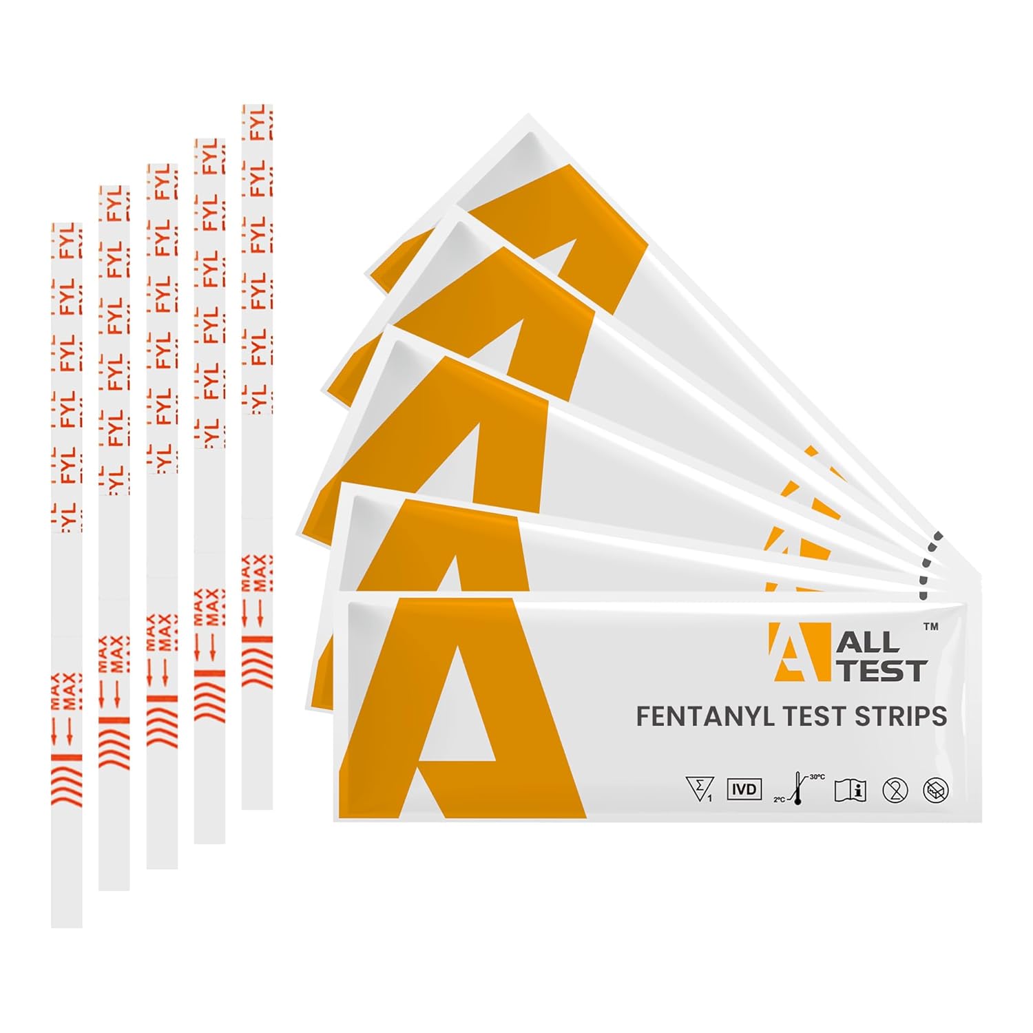 Fentanyl Test Kit – Fentanyl Test Strips for Powder and Liquid, Easy to Use Rapid Fent Test Strips for Safety, Reliable Fentanyl Drug Test Strip for Accurate Results, Fentanyl Testing Strips -100 Pack