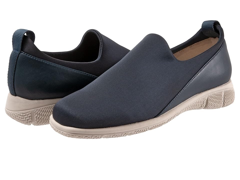Trotters Ultima (Navy) Women's Flat Shoes INTERNATIONAL SHIPPING