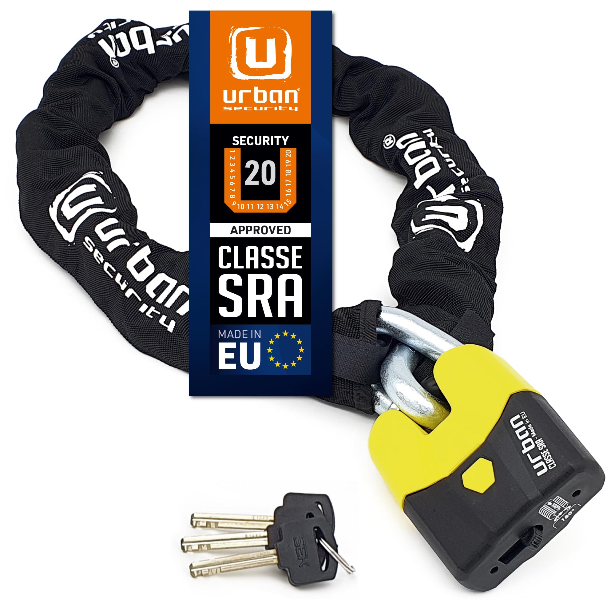 Amazon.com: Urban Security U8K120 Motorcycle Chain Lock High