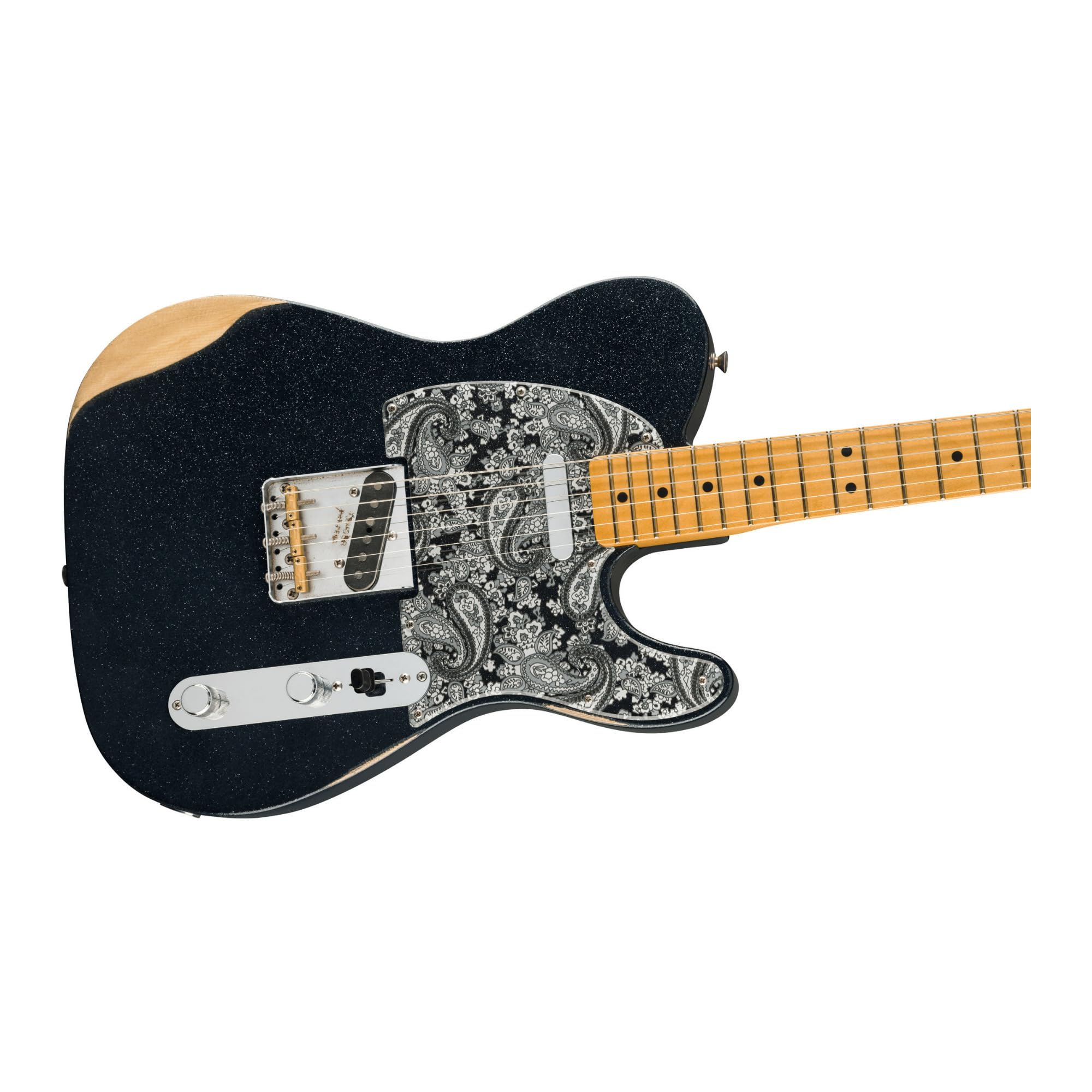 Fender Brad Paisley Road Worn MN Black Sparkle - Chitarra elettrica