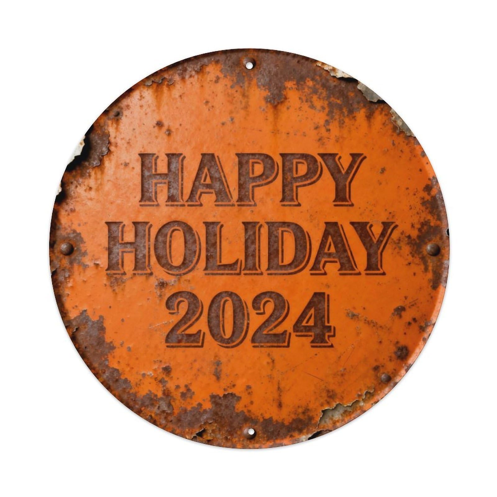 HAPPY THANKSGIVING 2024 Metal Tin Sign Plaque