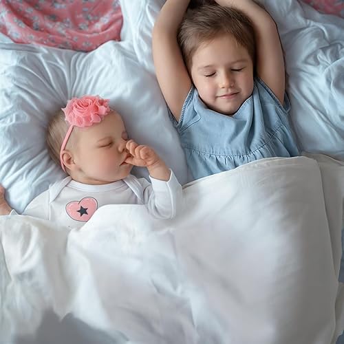 Miniatura 5 de JIZHI - Muñecas Reborn de cuerpo de vinilo de 17 pulgadas lavable y realista con ropa y accesorios de juguete para niños de más de 3 años Gris,