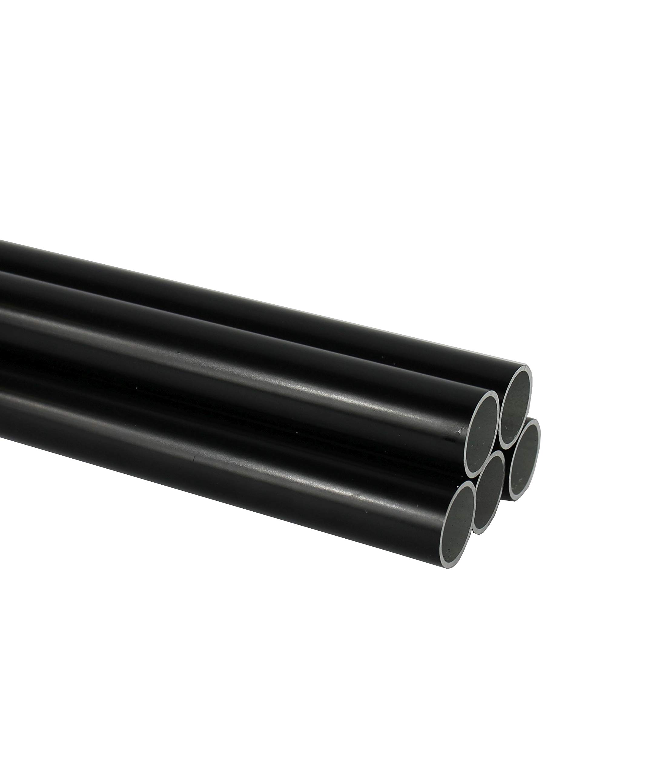 Gardening Naturally Premium Black Aluminium Posts Fruit and Vegetable Create You Own Cages 27mm Diameter Poles (27mm x 1.5m Pk 4)