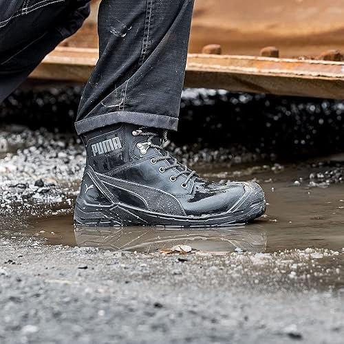 Miniatura 5 de PUMA Safety Conquest - Botas de trabajo de 7 pulgadas, punta compuesta, antideslizante, impermeable, EH, Marrón, talla única