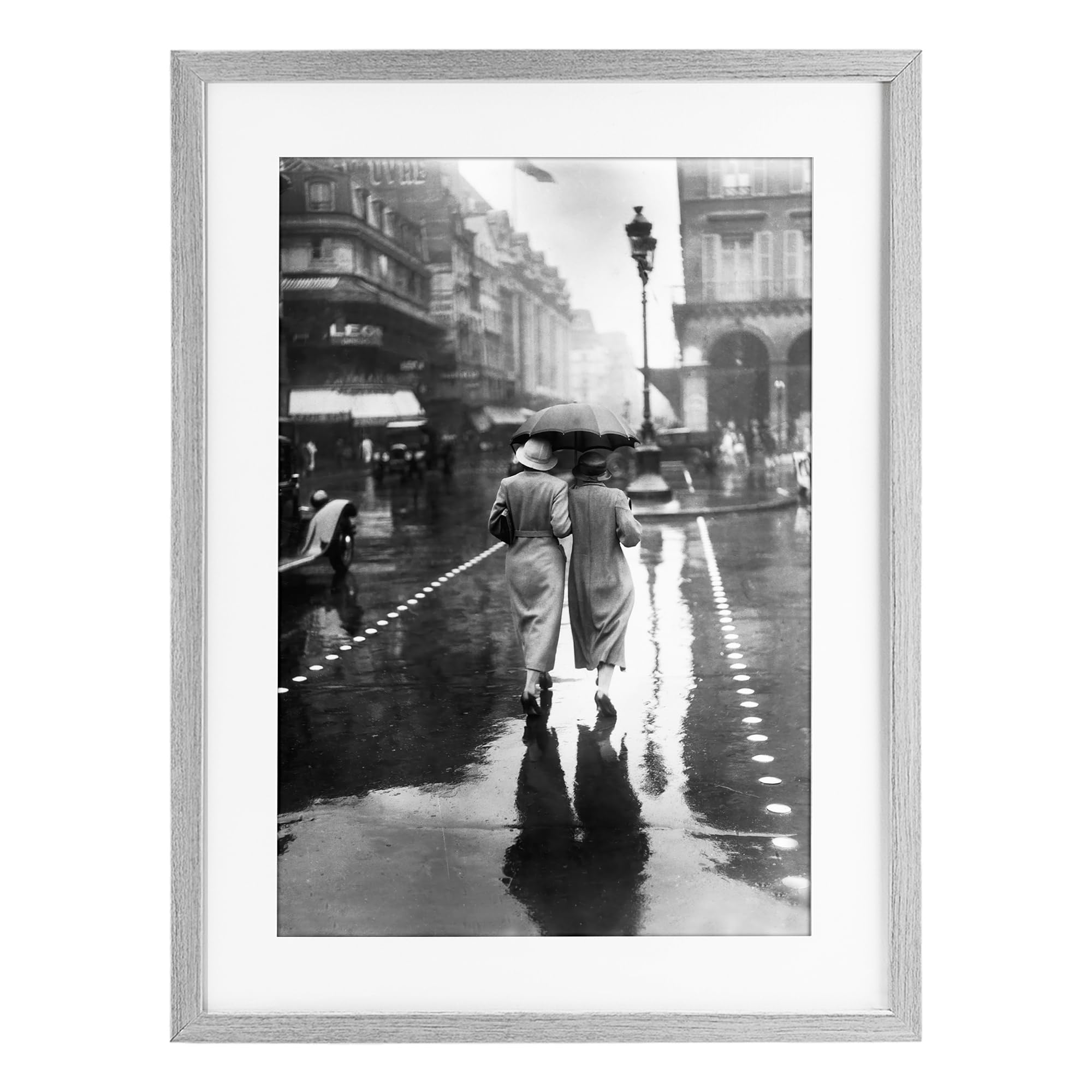 Affiche encadrée Hustle Stupell Industries, cadre sous verre gris 35x50 cm pour décoration