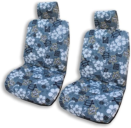 Miniatura 22 de Fundas hawaianas para asientos de coche (Tapa Gray, con airbag lateral) Tapa Gris,Aloha Honu Azul,Aloha Honu Gris,Aloha Honu Verde,Negro