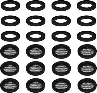 24Pcs Shower Head Gasket, 12 Rubber Washers Plumbing, 12 O-Ring Stainless Steel Water Hose Gasket Shower Head Filter Gasket Water Faucet Shower Garden Hose Connector