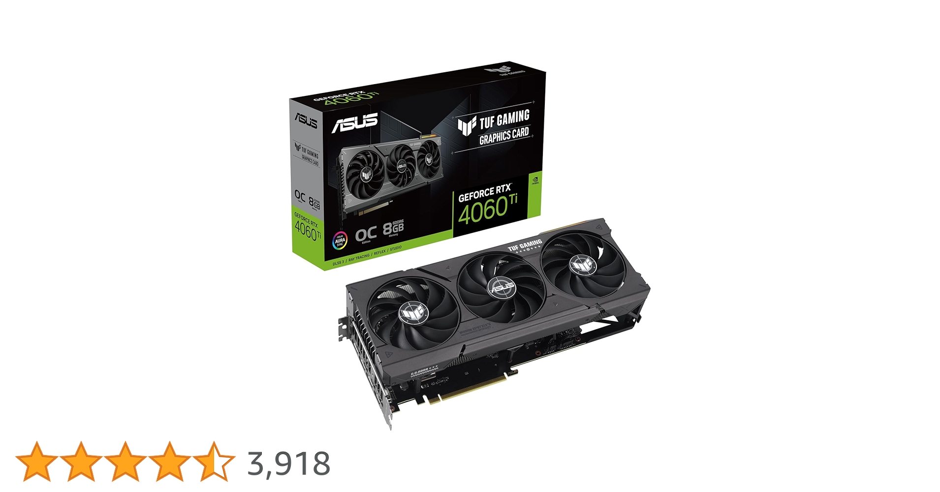 ASUS TUF Gaming GeForce RTX™ 4060 Ti OC Edition Gaming Graphics