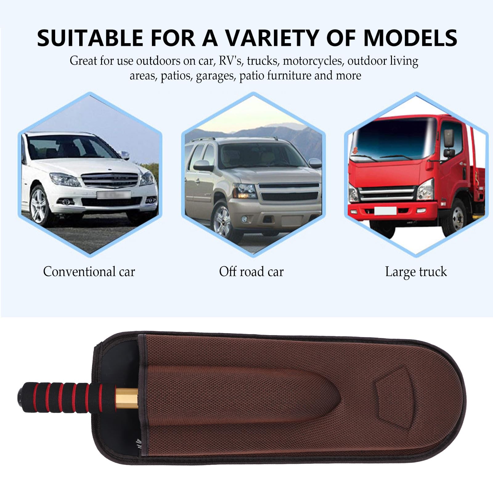 Auto Autostaubentfernungsbürste mit Einziehbarem Langem Griff aus Silikon und Aluminiumlegierung Flexible Autoreinigungsbürste für Outdoor und Motorradpflege