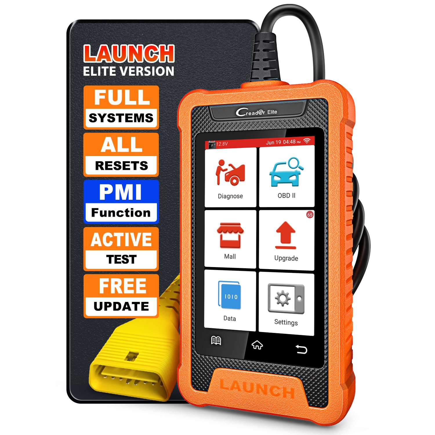 Creader Elite Bidirectional Tool Fit for Ford Lincoln Mercury Mazda, Full Systems All Resets OBD2 Scanner, PMI Function Diagnostic Scann Tool, Battery Registration, Lifetime Free Update