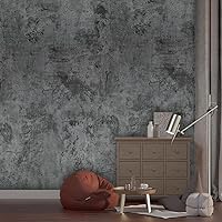 Vista 1 de Stickyart Papel tapiz de hormigón gris pizarra de 15.8 x 276 pulgadas, vinilo texturizado de cemento autoadhesivo para encimeras, papel adhesivo