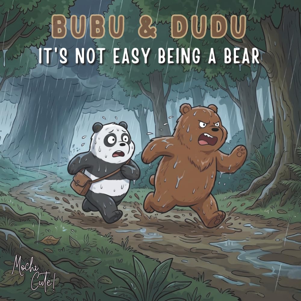 Bubu & Dudu : It's Not Easy Being a Bear: A Funny and Cute Animal Coloring Adventure for Kids Ages 4-8! Color the Story of a Panda and Brown Bear Finding Their Cozy Home