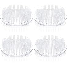 Hadnves 4Pcs Clear Plastic Flower Frog Pins Flowers Arrangement Tool Round Flower Holder Flowers Frog Fixed Tools for Arrangements Vase Floral Arrangement Wedding Plant Decoration