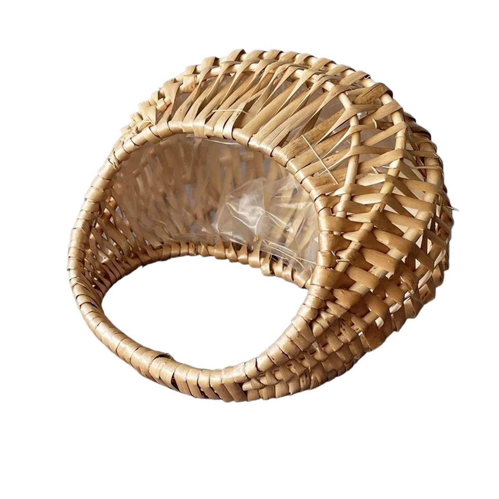 Hamper Basket Wicker Rattan Basket Woven Flower Basket For Home Wedding Storage Basket Flower Girl Hand Basket(Color:1)