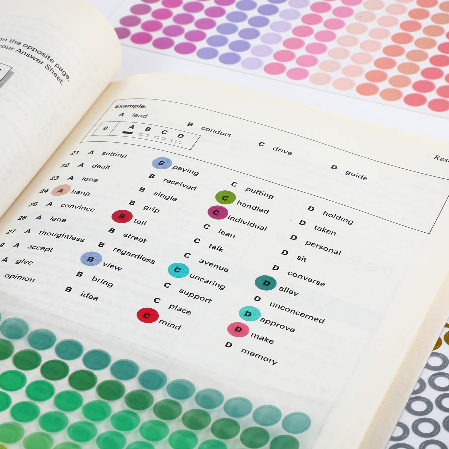 2000 Pcs Color Dot Stickers - Translucent Circle Labels For Planners, Calendars, Journal Color Coding