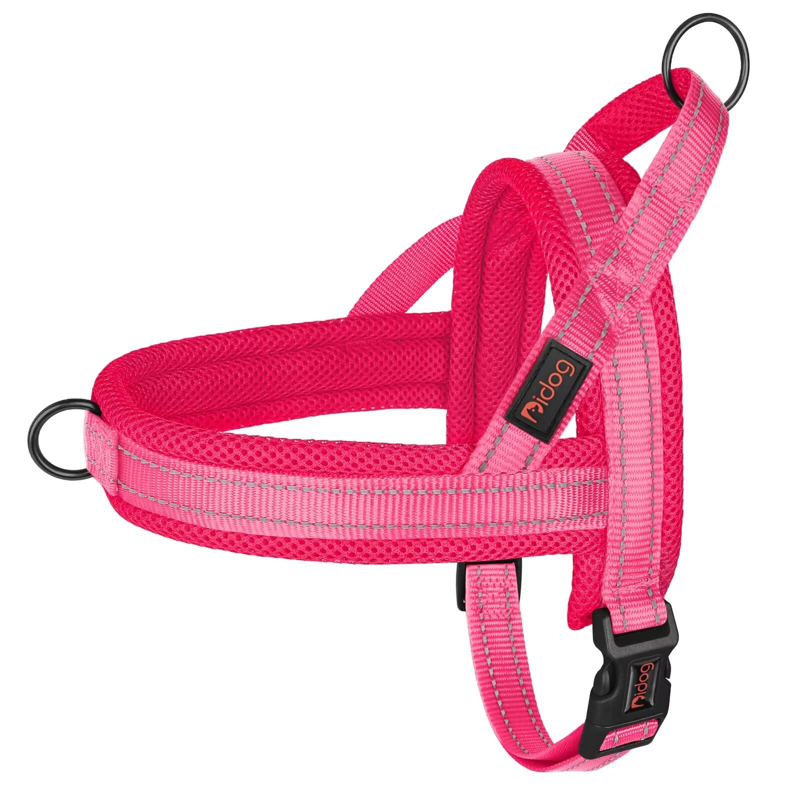 Didog No Pull Dog Harness with Soft Mesh Padded,Reflective & Quick Fit Light Weight Dog Strap Vest Harness,Easy for Walking Training (L:Chest 26-32",