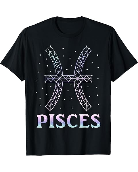 Pisces Zodiac Sign Men Women Kids Pisces Birthday Funny T-Shirt