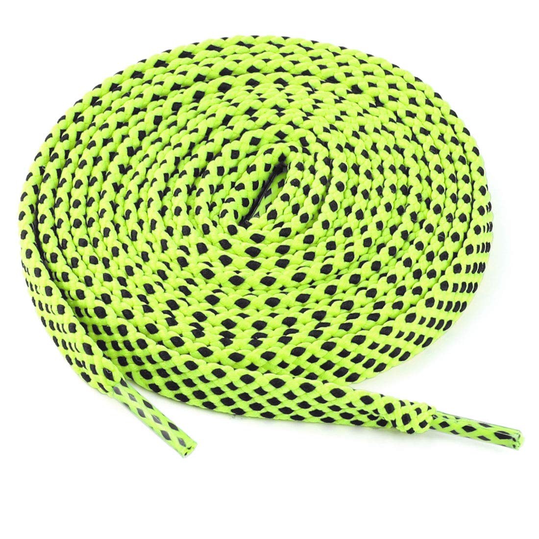 uxcell 3 Pairs Double Layer Polka Dots Twill Flat Shoelaces for Sneakers Sports Shoes