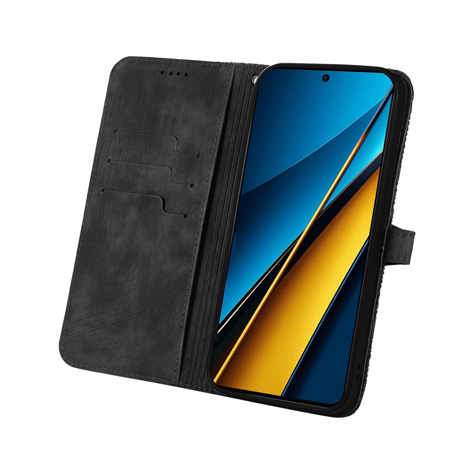 Custodia Portafoglio JIUNINE Per Xiaomi Redmi Note 13 Pro 5G / Poco X6 5G | Pelle Sintetica Rossa Con Chiusura Magnetica E Slot - 2