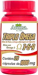 Triplo Ômega 3-6-9 - Suplemento Alimentar com 120 Cápsulas - Fonte de Ácidos Graxos Essenciais