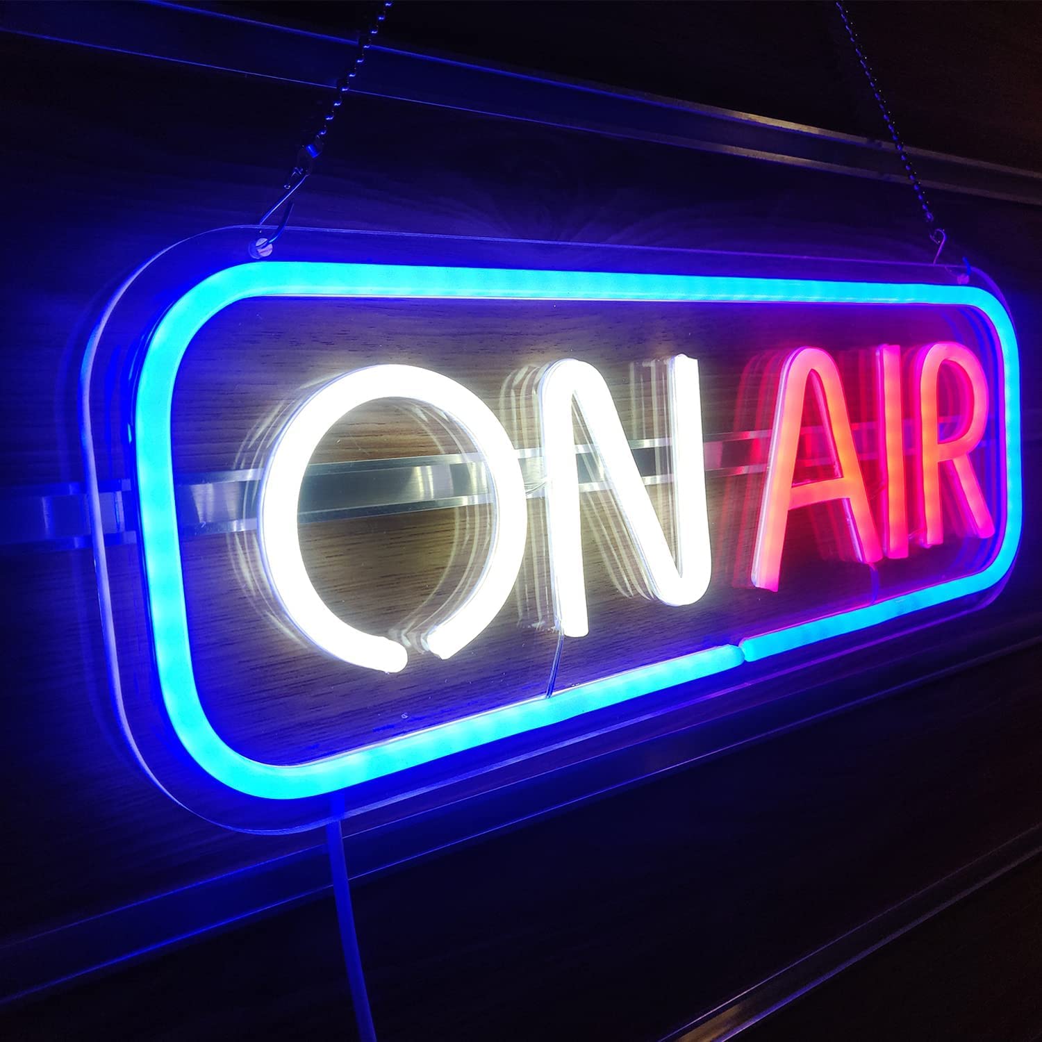 Amazon.co.jp: ON AIRネオンライト レターマイクLEDネオンサイン