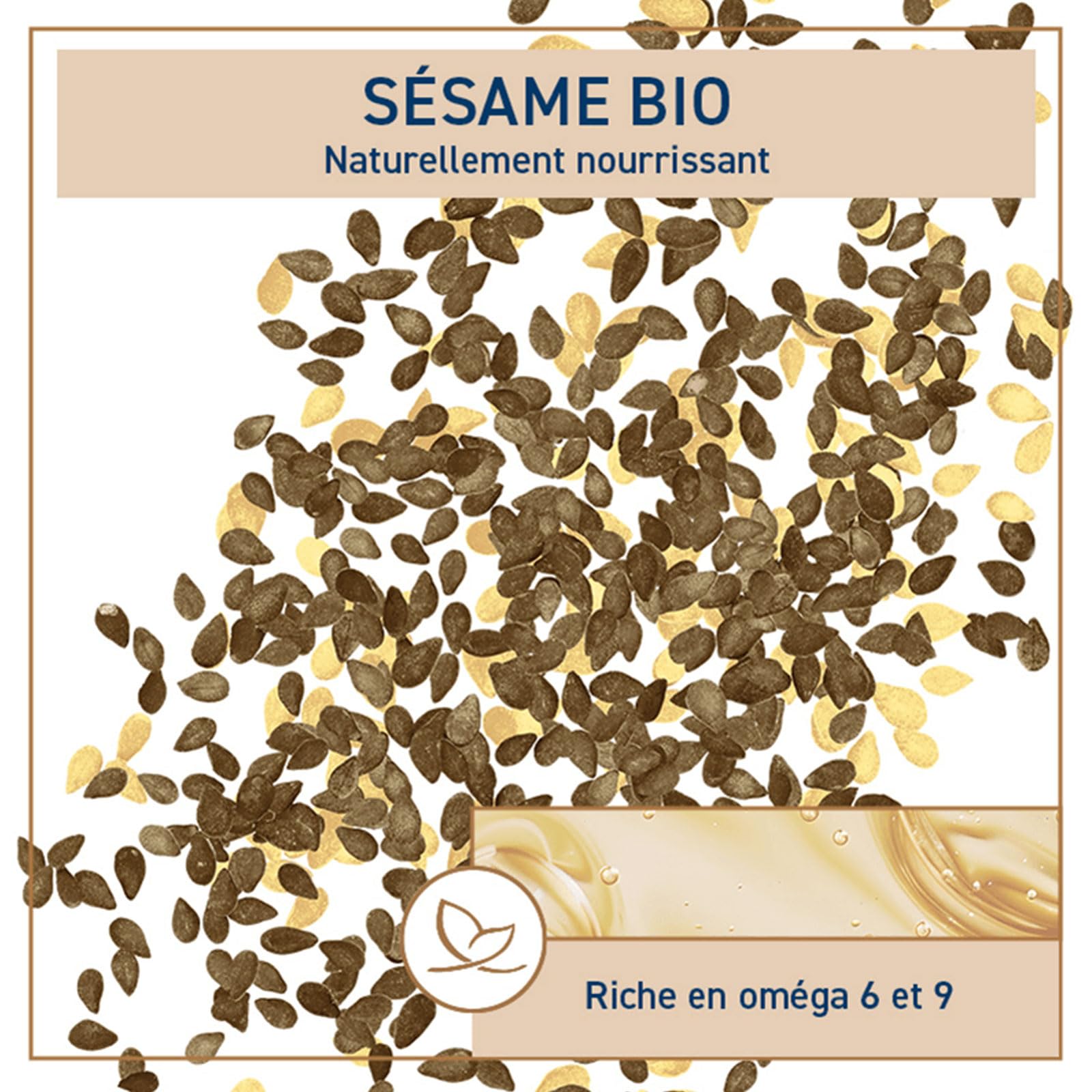 Natessance - Huile De Sésame Bio - 100% Pure - Nourrissante - Certifié Agriculture Biologique - Flacon de 100 ml
