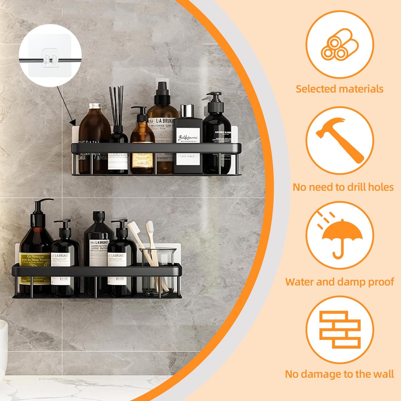 24 Pezzi Adesivi Per Doccia Autoadesivi, Tappetini Doccia Trasparenti Antiscivolo Superfici Scivolose Strisce Adesive Antiscivolo Per Vasca Da Bagno Scale Bagno 90936878
