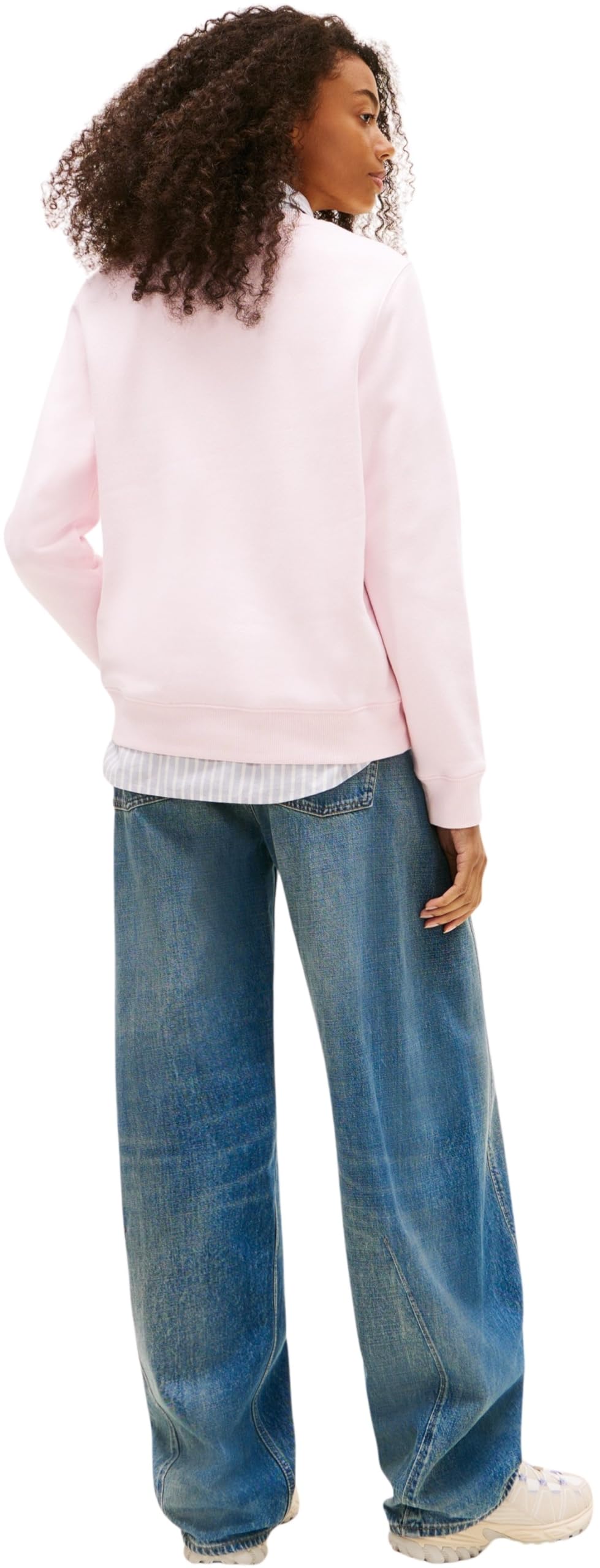 Tommy Jeans Pull Femme Crew Neck Col Ras-du-Cou