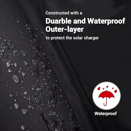 Miniatura 7 de BRIDNA - Kit de panel solar de 200 W, plegable, portátil, cargador de panel solar con pedales ajustables para el hogar, camping, RV, pesca, laptop,