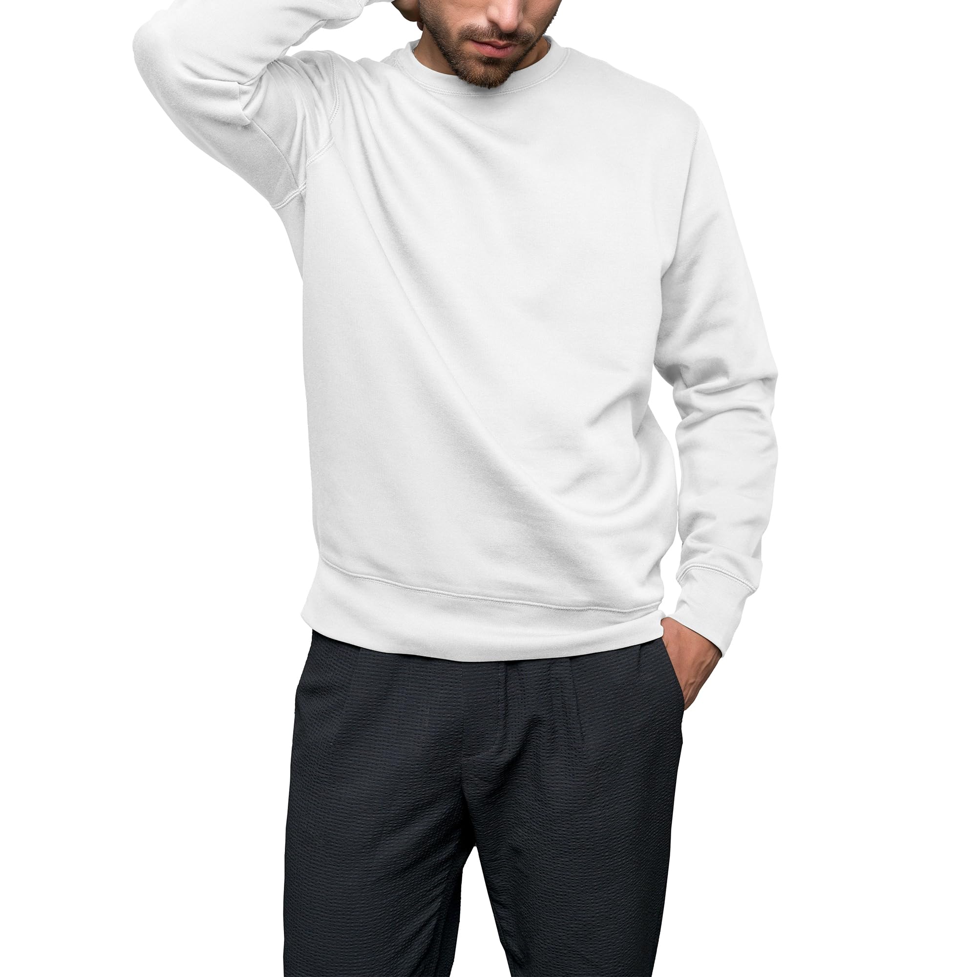 HRM Unisex Sweatshirt I Premium Sweatshirt für Damen & Herren bis 60°C waschbar I Basic Sweatshirt I Damen- & Herren-Pullover I Workwear I Hochwertige & nachhaltige Kleidung