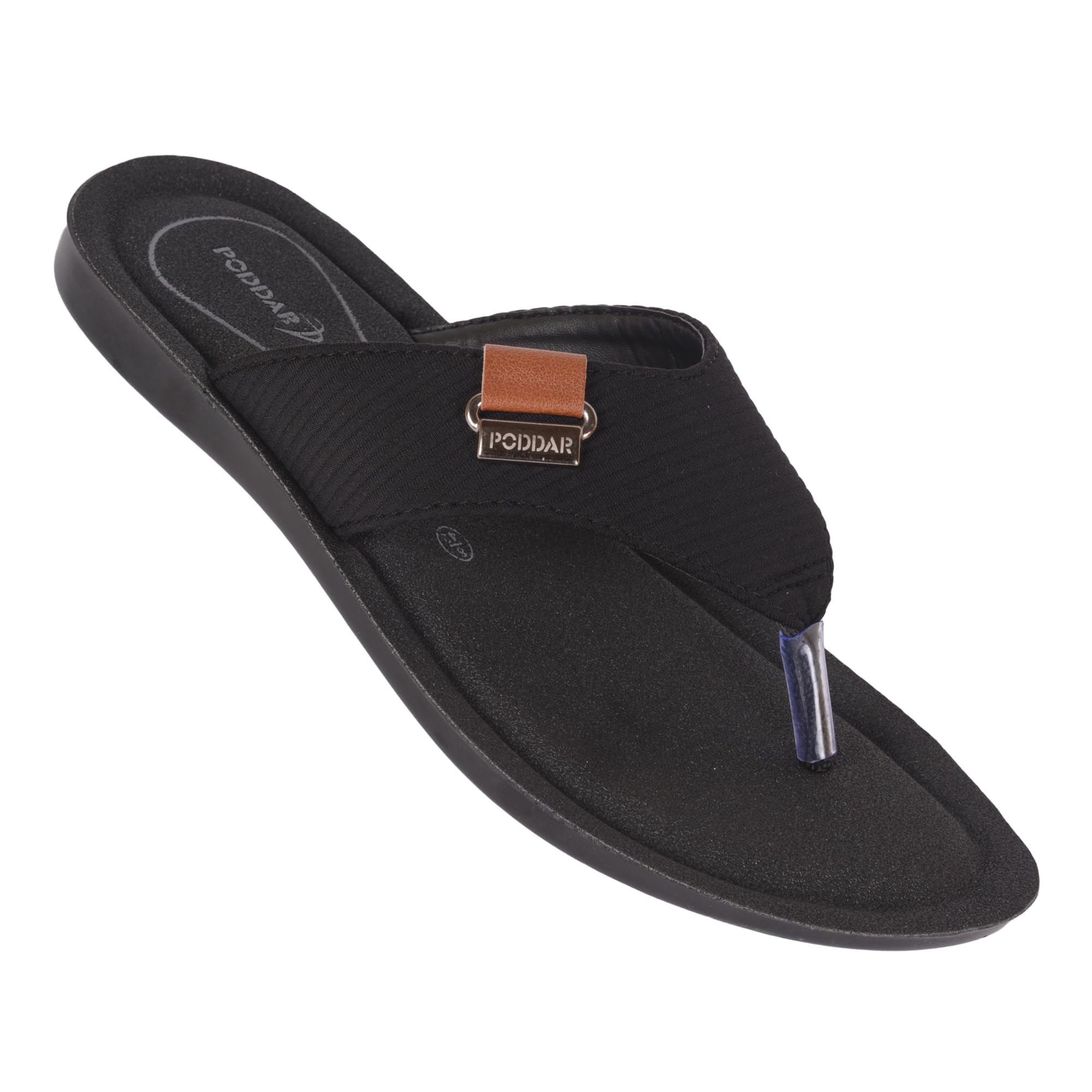 Men's Slippers Soft Footbed PU Sole Flip Flops |Rexine Upper V-Shape Chappal for Gents | Indoor Outdoor Lightweight Men's Slides Size 6, 7, 8, 9, 10 | Blck,Brown,Tan-image-10