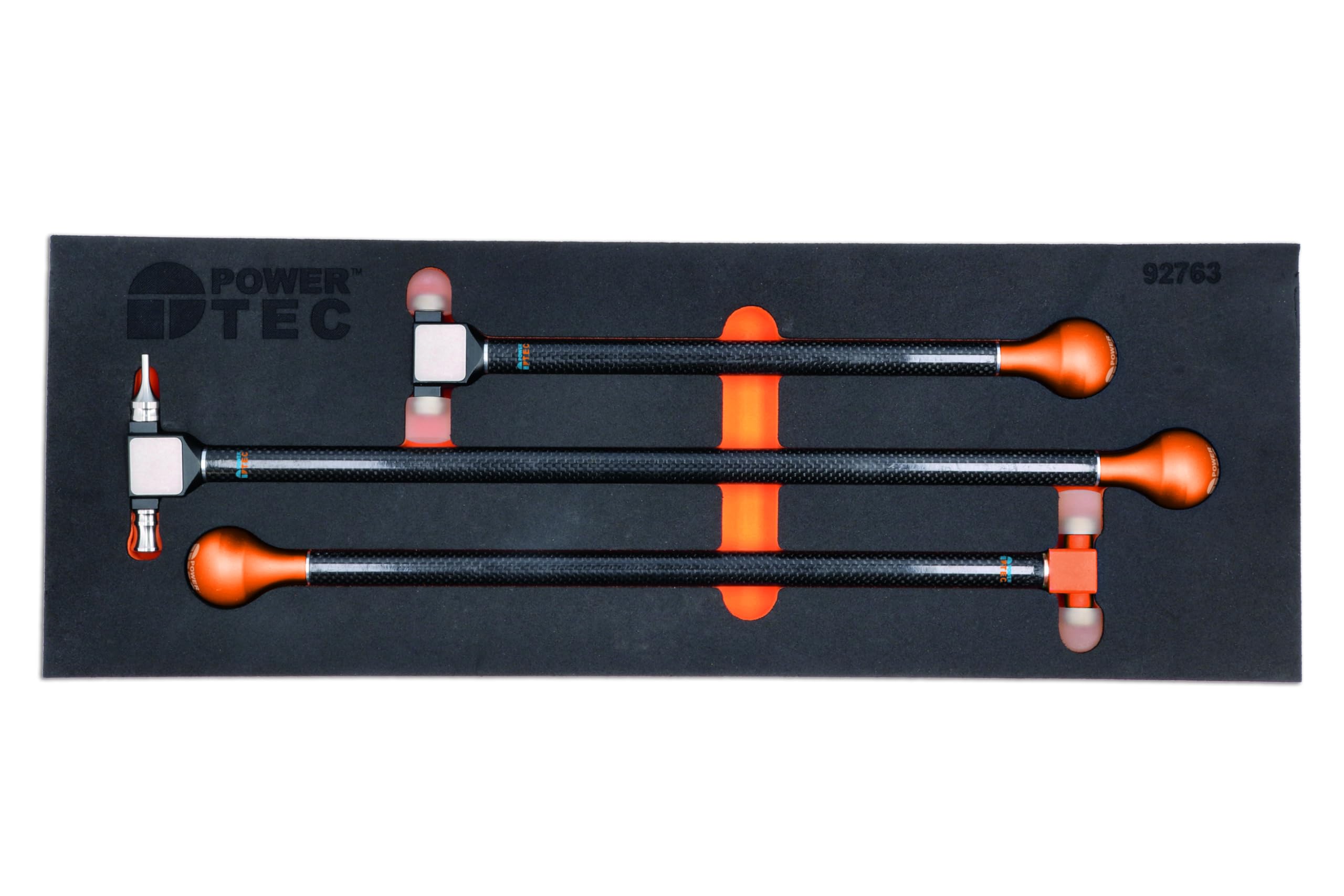 PowerTec 92763 Carbonstrike - Juego de 3 martillos
