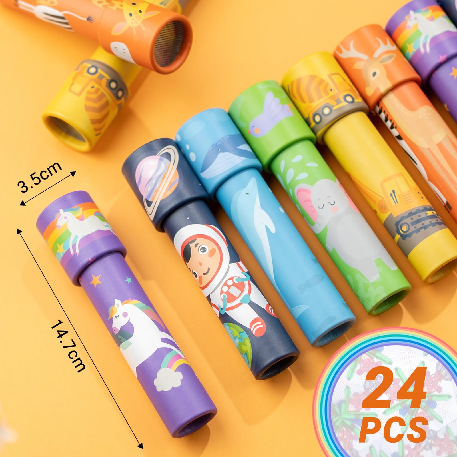 iKeelo 24PCS Classic Kaleidoscope - Return Gifts for Kids Birthday, Retro Educational Kaleidoscopes Toy, Party Favor, Gift Bag Filler, School Carnival Prize and Stocking Fillers