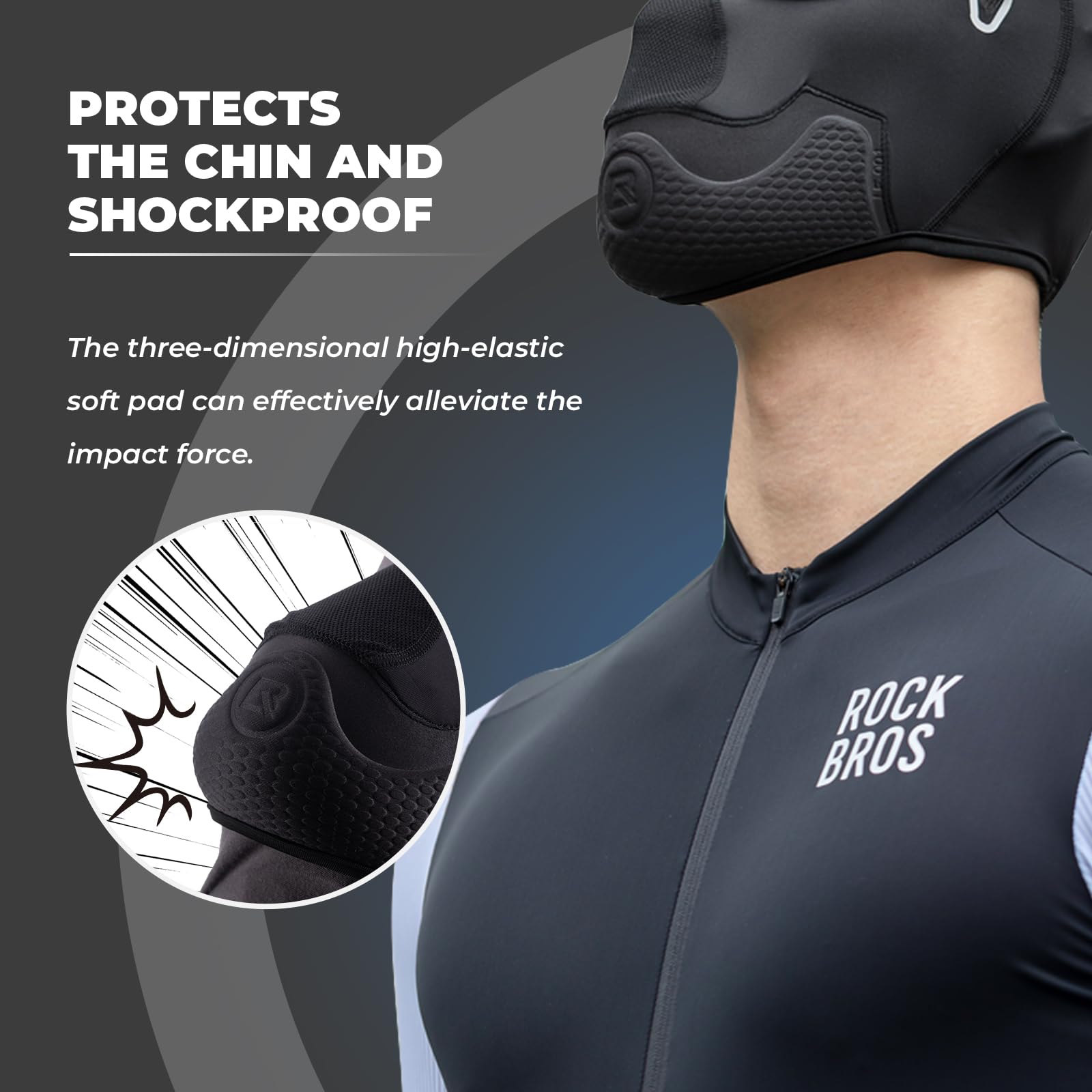 ROCKBROS Pasamontañas Verano para Hombre, Máscara Facial Moto Bajo Casco Protector Transpirable Cubre Cabeza Protección Solar Multifunción para Ciclismo Senderismo Exrterior