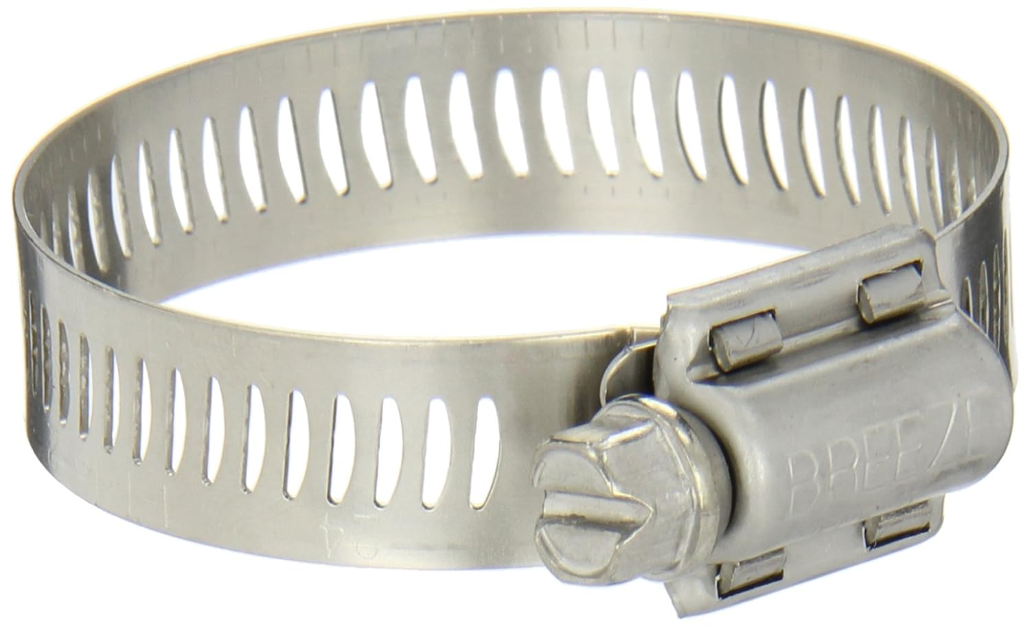 Breeze-62028H Power-Seal Stainless Steel Hose Clamp, Worm-Drive, SAE Size 28, 1-5/16 to 2-1/4 Diameter Range, 1/2 Bandwidth (Pack of 10)