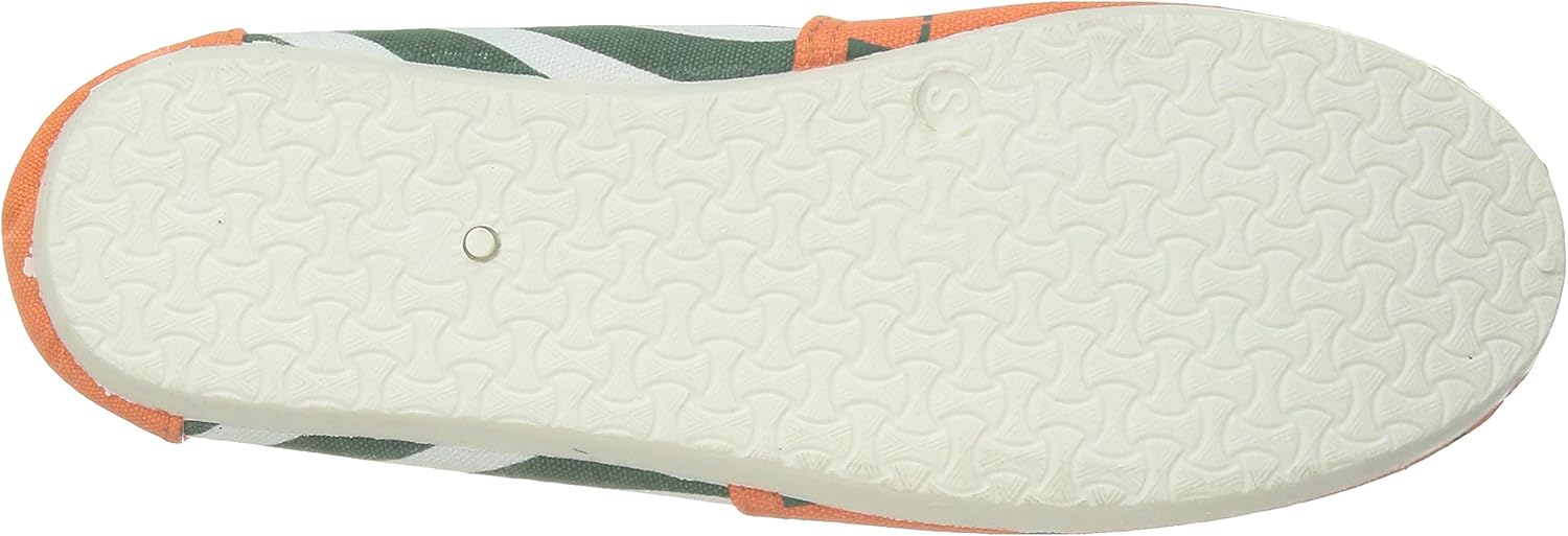 FOCO Miami Hurricanes NCAA Womens Stripe Canvas Shoes - XL