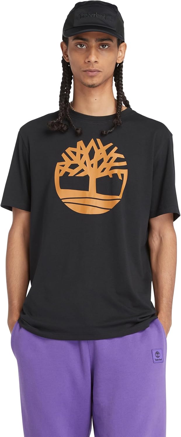 Timberland Mens Tree Logo Short Sleeve Shirt