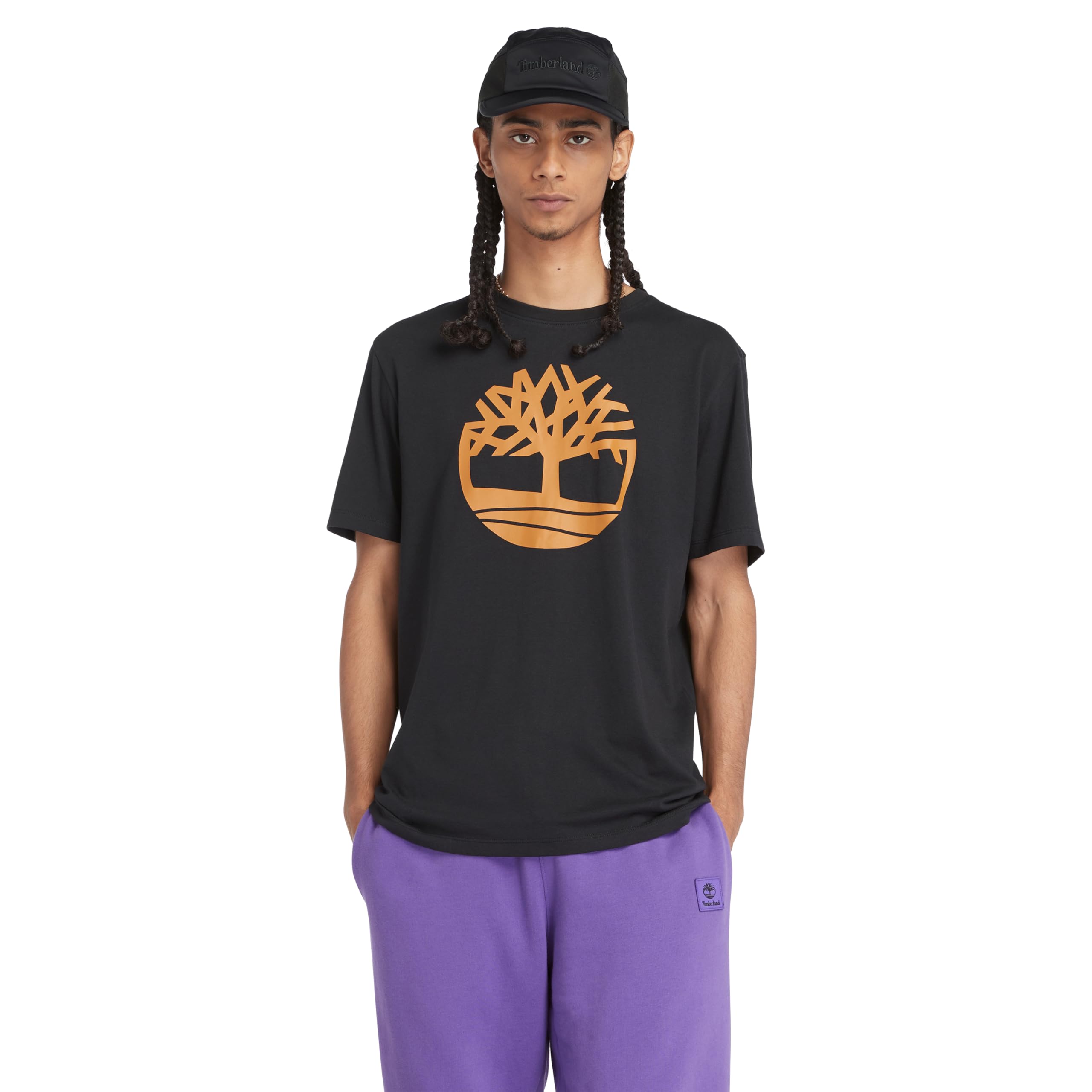 Timberland 'Kennebec River Tree Logo' T-Shirt - Short Sleeved (Black/Wheat Boot) XXL