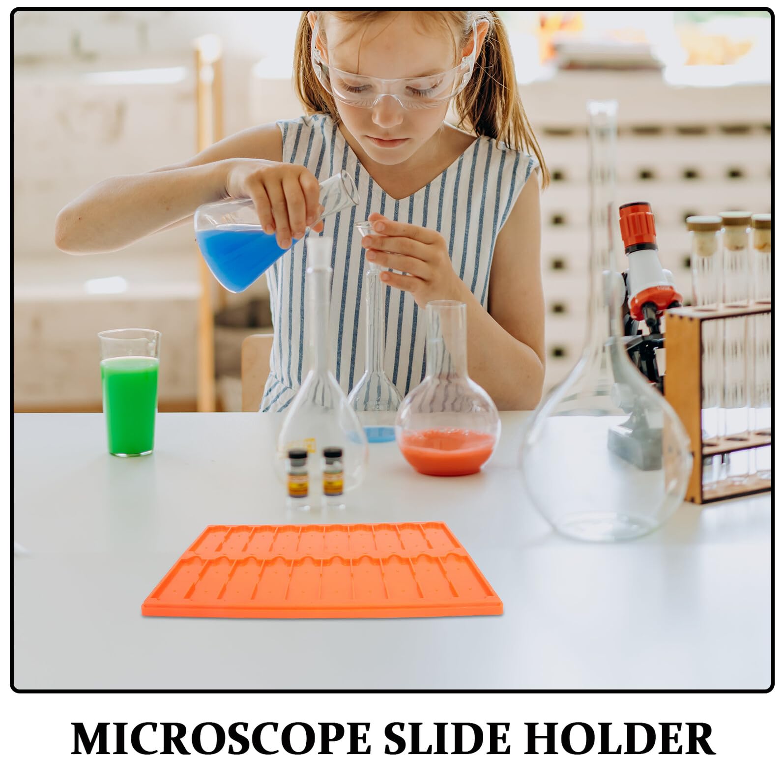 5 Piezas de Laboratorio Estante de Secado de Secador de Cristalería de Laboratorio para Microbiología y Observación Celular Unidades