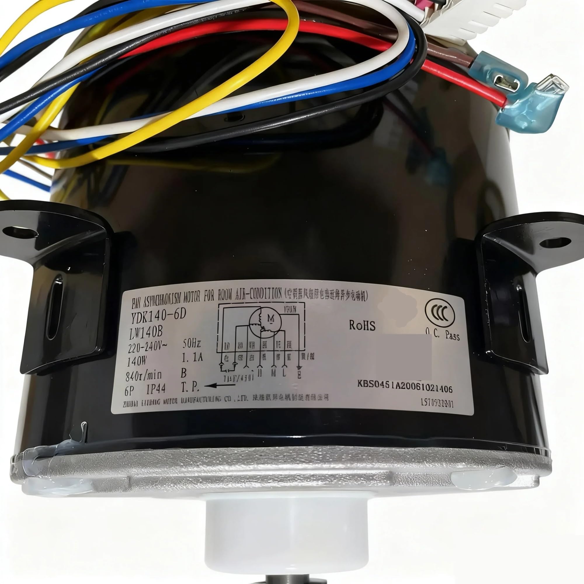 For climatiseur unité intérieure ventilateur moteur pompe à chaleur Air YDK140-6D/B/T LW140B/T pièces de climatisation