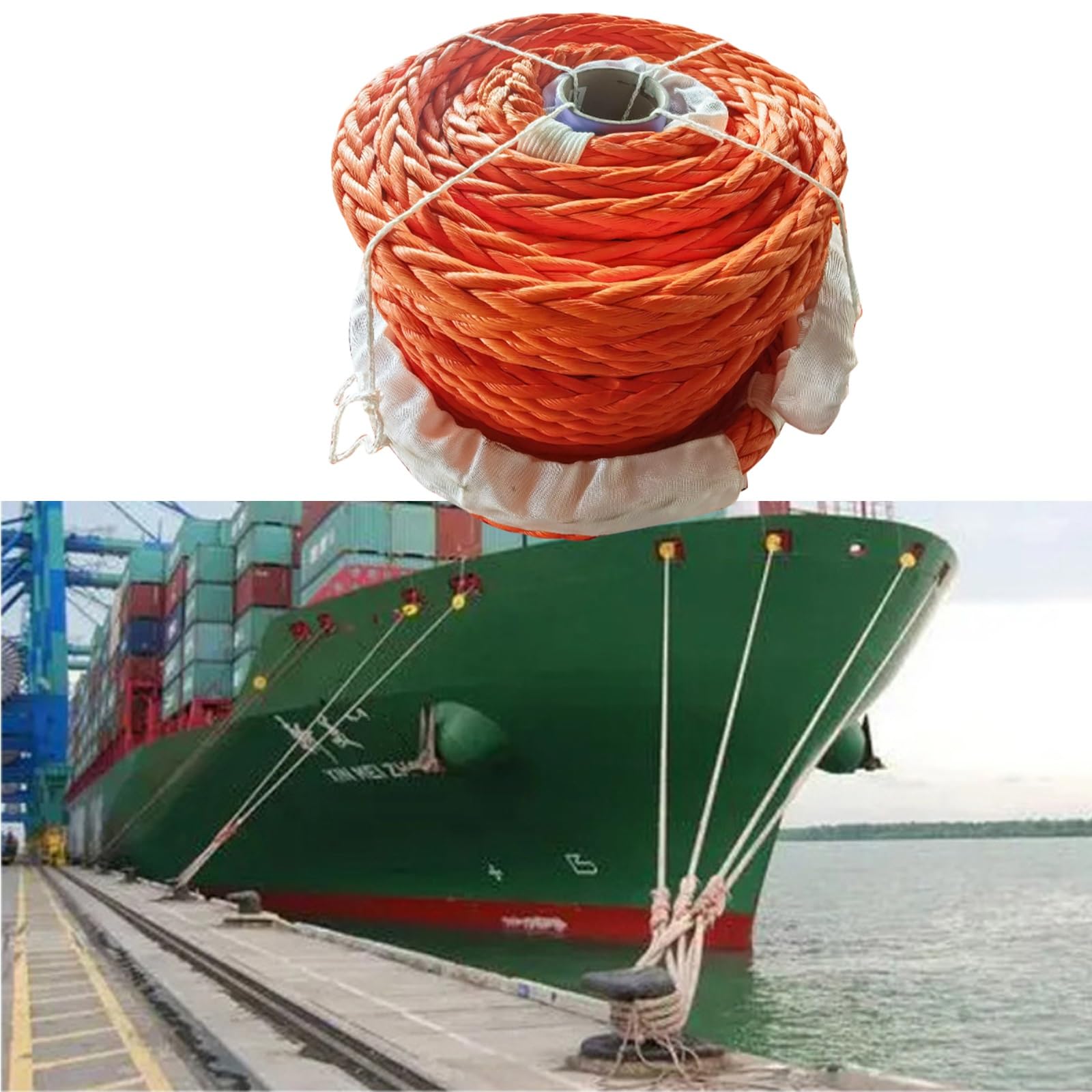Corde d'ancrage robuste pour bateau pour sécuriser les grands navires