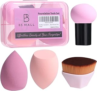 BS-MALL Brocha para base de maquillaje con 3 ...