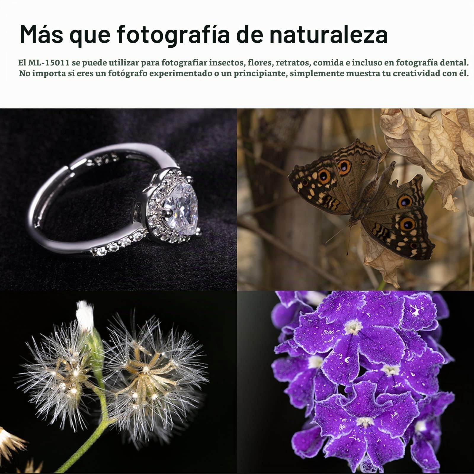 Godox ML150II Flash de Anillo Macro en la cámara Anillo de luz de Flash GN12 CCT 5800K ± 200K para Fuji, para Canon, para Nikon, para Sony, para cámara Olympus | CCT 5800K ± 200K para Fuji, para Canon, para Nikon, para Sony, para cámara Olympus