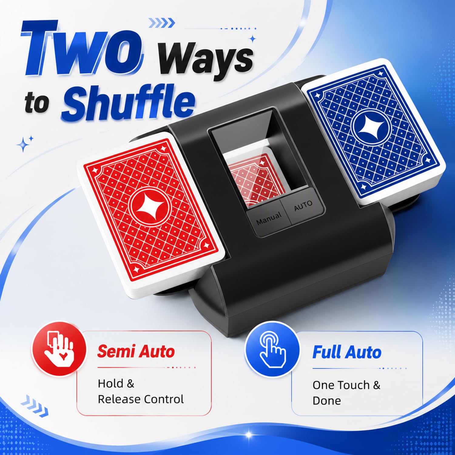 Shuffler automatico di carte per 1-2 Deck